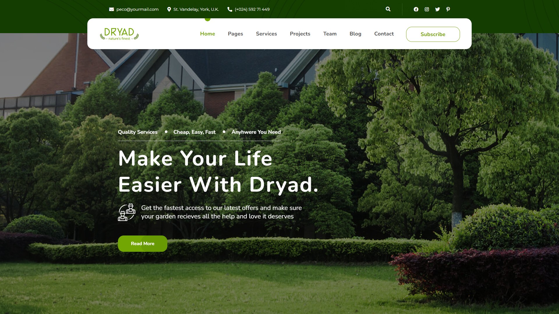 Joomla Template Preview